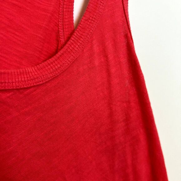 Left Of Center Womens Tank Top Size Small Sleeveless Asymmetrical Ruffle - Picture 9 of 13